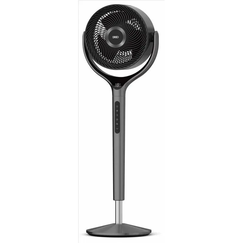 Dreo 41‑inch Remote‑Control Oscillating Pedestal Fan – 3 Speeds, Timer, Black