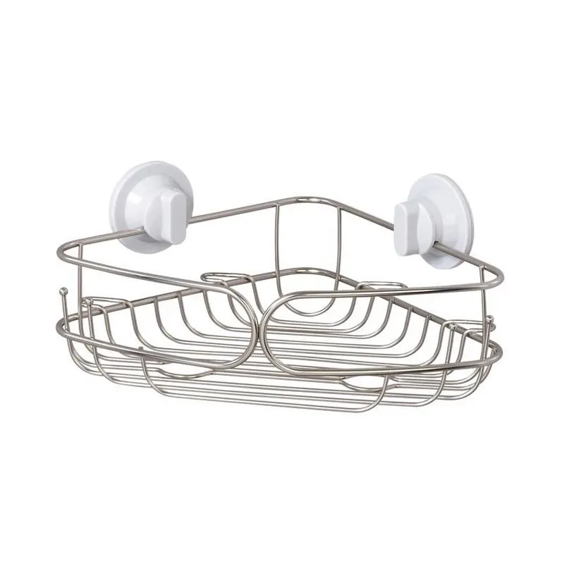 Zenna Home Chrome Stainless Steel Corner Basket – Modern Kitchen Organizer