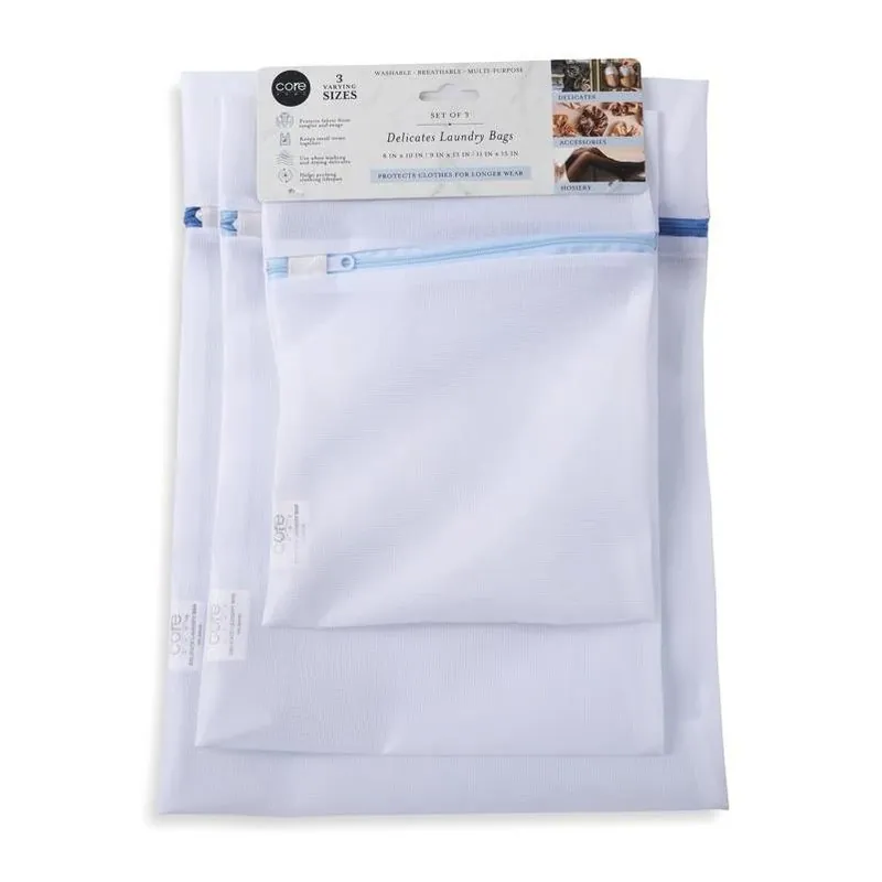 Core Home White Plastic Laundry Bag – Durable Collapsible Laundry Solution