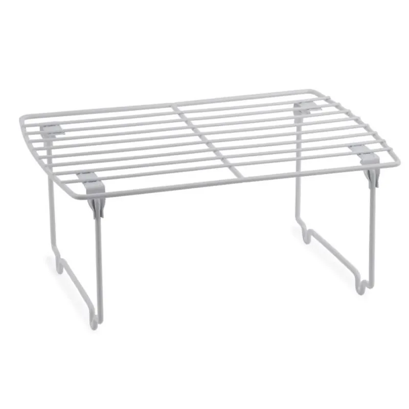 Core Home White Acrylic Cabinet Shelf – 1" H X 8" W X 12" L, No‑Assembly Storage Solution