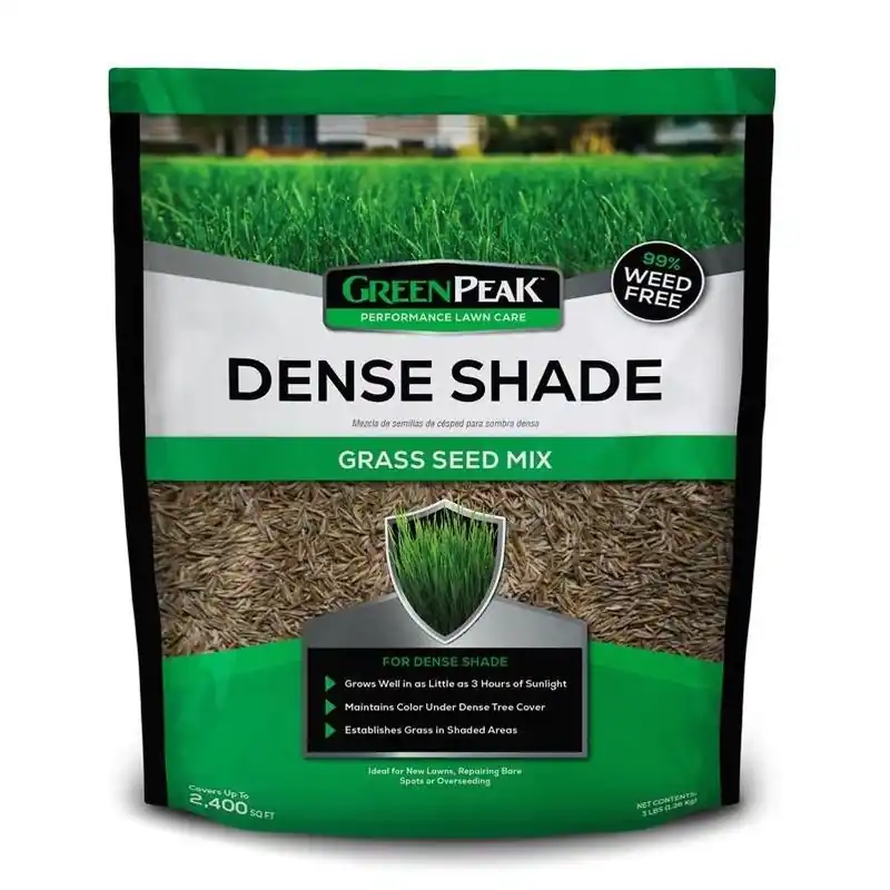 GreenPeak Shade‑Tolerant Grass Seed Blend – 3 lb (covers Up To 2,400 sq ft)