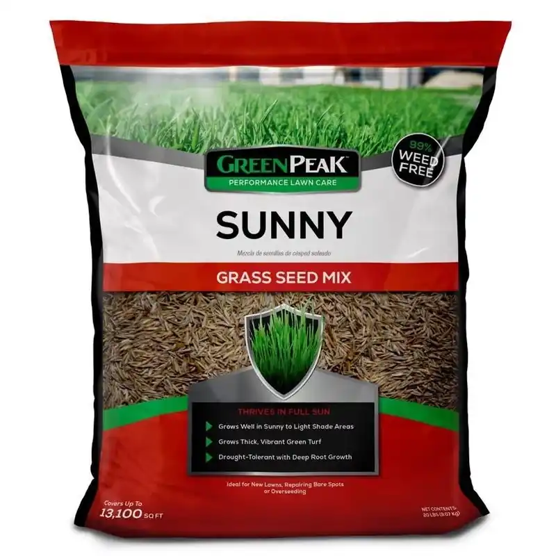 GreenPeak 20‑lb Mixed Sun & Shade Grass Seed – Perfect For Large Lawns
