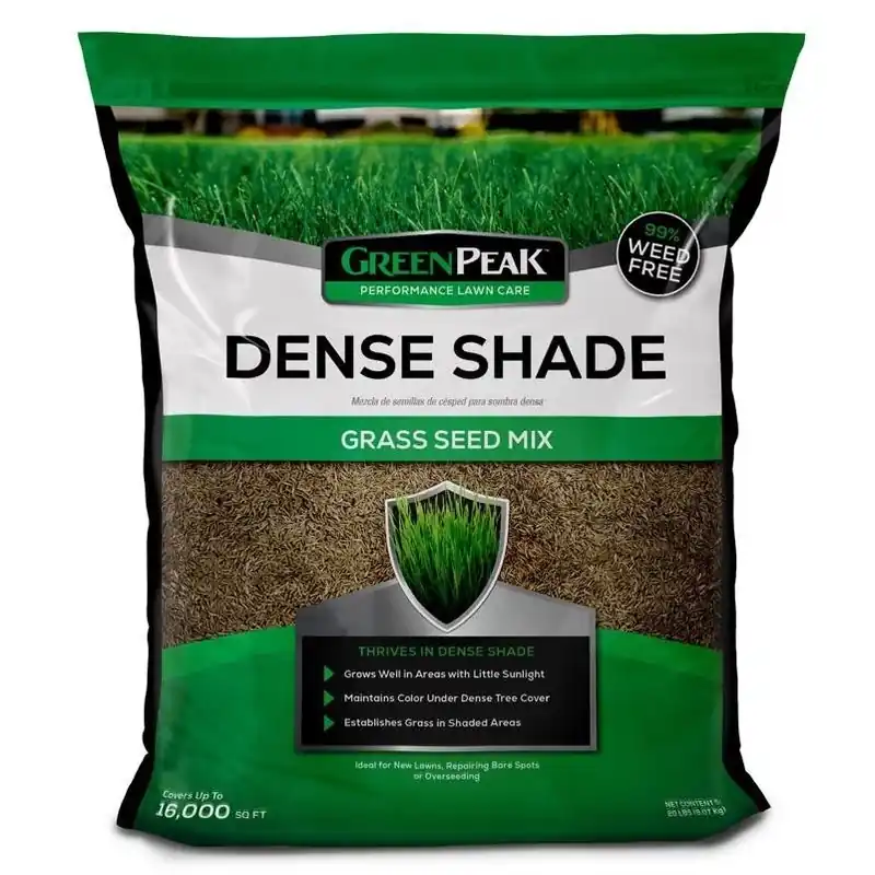 GreenPeak 20‑lb Dense Shade Grass Seed Mix – Drought‑Resistant, Heat‑Hardy Blend For Large Lawns