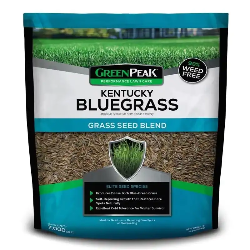 GreenPeak 7‑lb Full‑Sun Kentucky Bluegrass Seed – Heat‑Resistant Lawn Solution