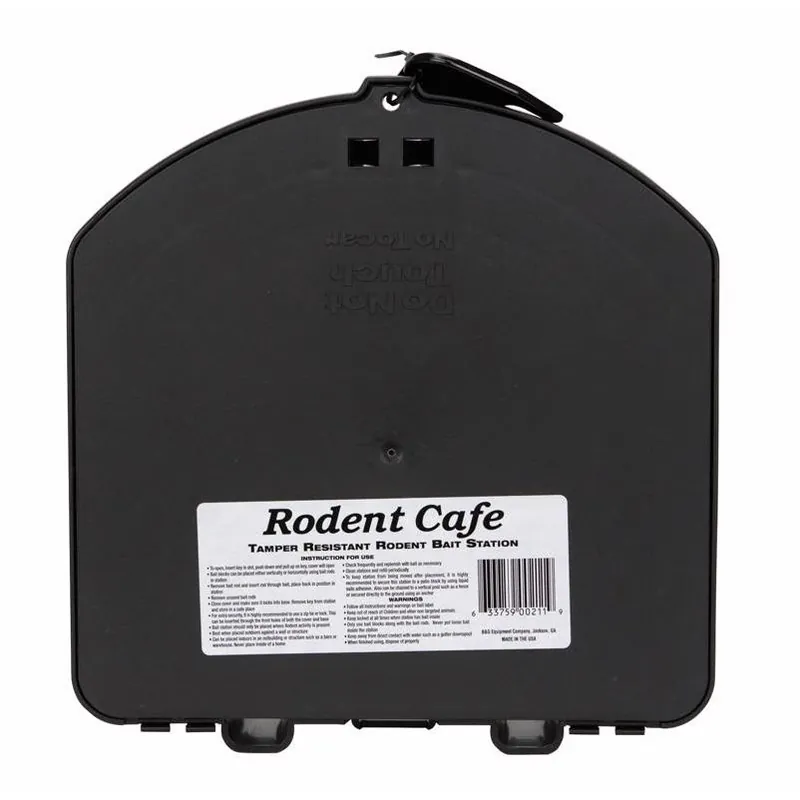 Rodenticide 003-000560 Rodent Cafe Tamper Resistant Bait Station - Black
