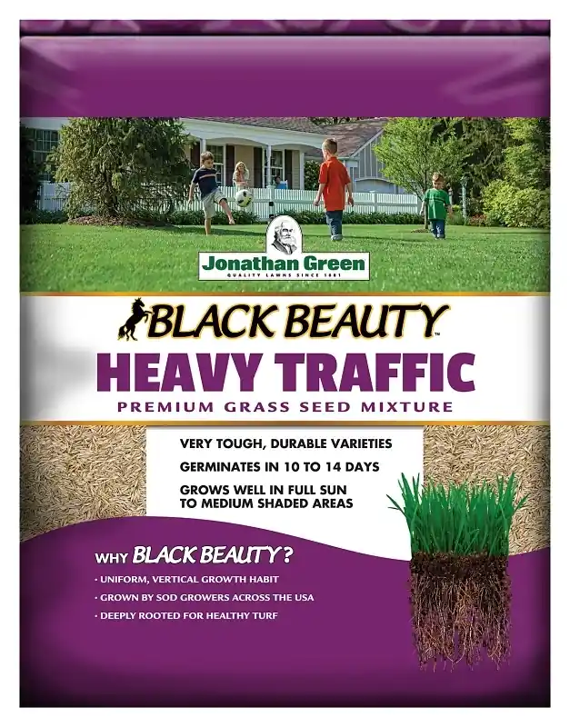 Black Beauty Heavy Traffic Grass Seed Mixture, 3 Lbs., Covers 1,200 Sq. Ft.