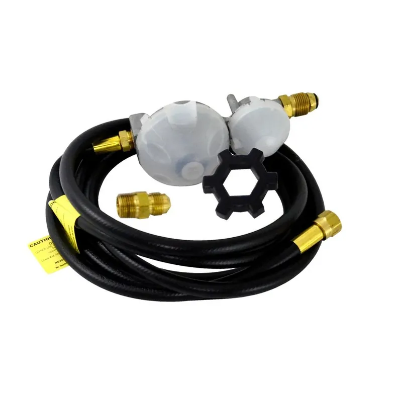 Wall Heater Remote Propane Tank Hook Up Kit, Vent-Free, 2 Stage Regulator