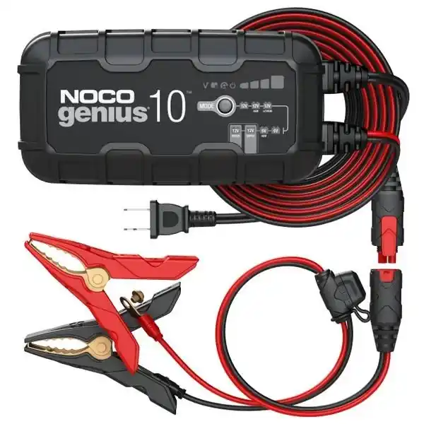 Genius10 10a Smart Battery Charger & Maintainer For 6v/12v Batteries