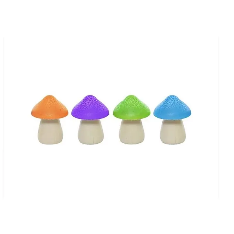 Alpine 6‑Inch Multicolor Polyresin Mushroom Solar Garden Statue – Weather‑Resistant Outdoor Décor