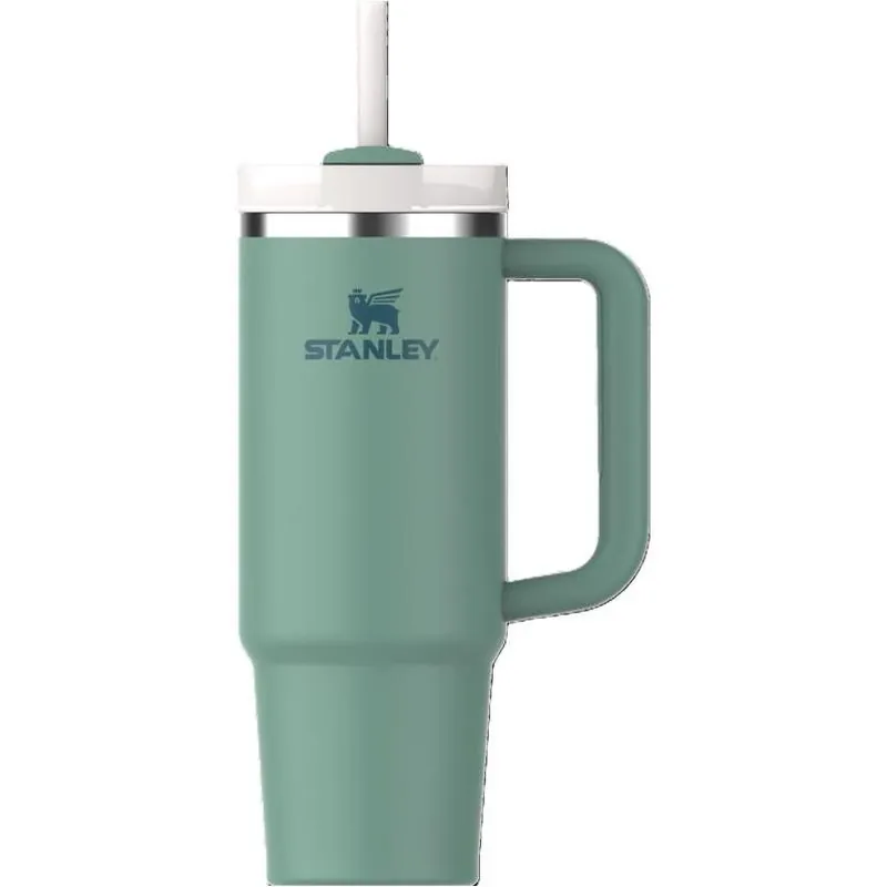 Stanley The Quencher H2.0 FlowState 30 oz Spring Green Double‑Wall Vacuum Tumbler – BPA‑Free