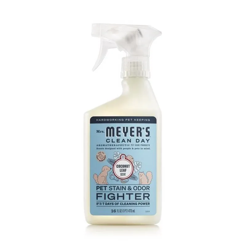 Mrs. Meyer‘s Clean Day Pet Odor & Stain Remover – Coconut Leaf 16 oz Spray