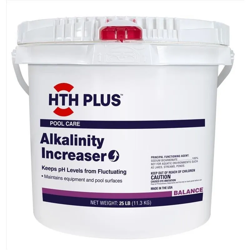 HTH PLUS Alkalinity Increaser – 25 lb Pool Water Balance Solution