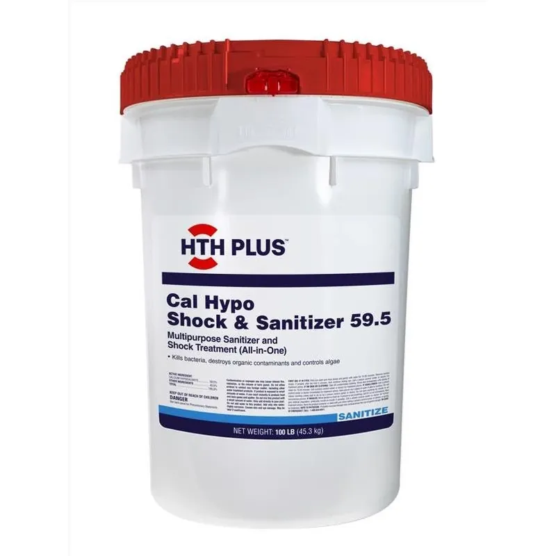 HTH Plus 100‑lb Granular Cal‑Shock Pool Sanitizer