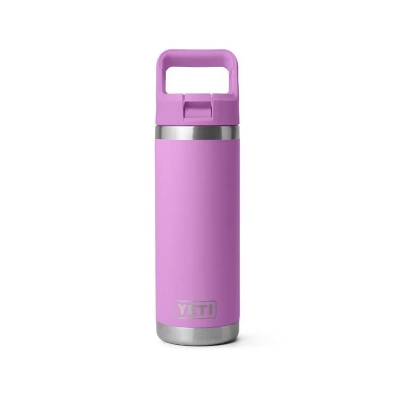 YETI Rambler 18‑oz Desert Bloom Stainless Steel Bottle With Straw Cap – BPA‑Free & Dishwasher Safe