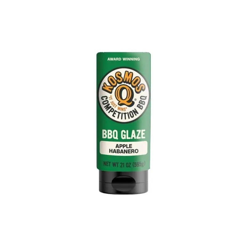 Kosmos Q Apple‑Habanero Barbecue Glaze – 21 oz Bottle