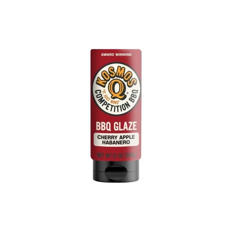 Kosmos Q Cherry Apple Habanero BBQ Glaze – 21 oz Sweet‑Spicy Grill Sauce
