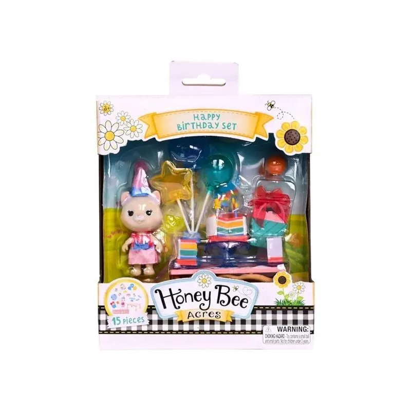 Sunny Days Honey Bee Acres 15‑Piece Birthday Playset – Creative Outdoor Fun