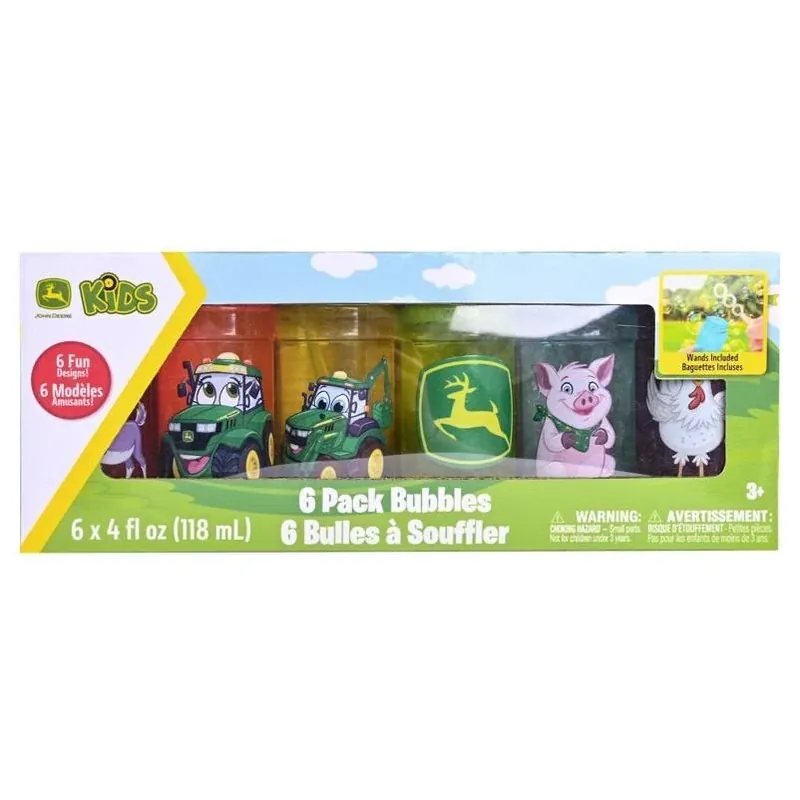 Sunny Days 6‑Pack Kids Bubble Solution Kit – Non‑Toxic, Long‑Lasting Bubbles