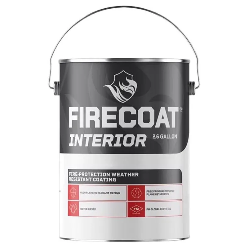 Firecoat Low Sheen White Water‑Based Primer – 2.6 gal (138 sq ft Coverage)
