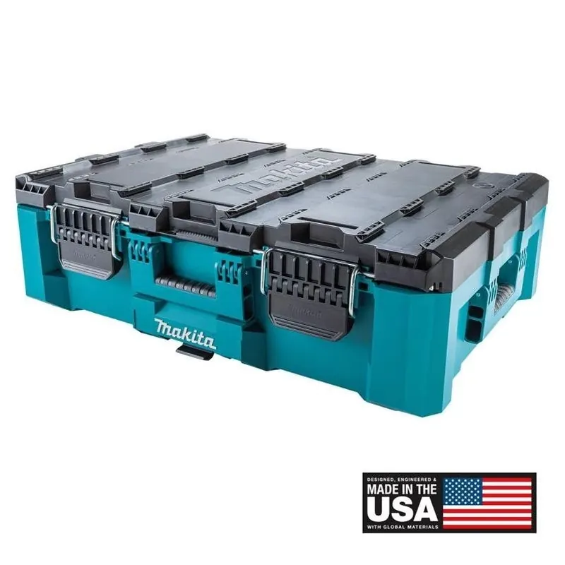 Makita Maktrak Large Teal Resin Tool Box – 31.6" X 22.2" X 9.9" With Tray