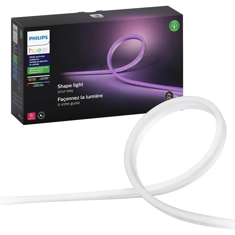 Philips Hue 16 Ft Outdoor Led Lightstrip 19 W Plug In