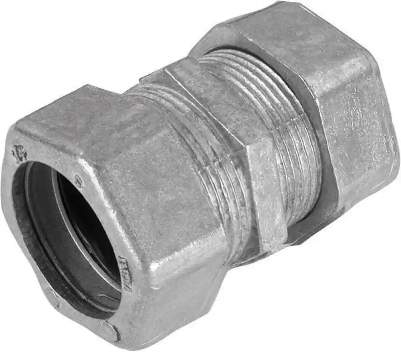 Sigma Engineered Solutions ProConnex 1-1/4 In. D Zinc-Plated Steel Rain-Tight Compression Coupling F