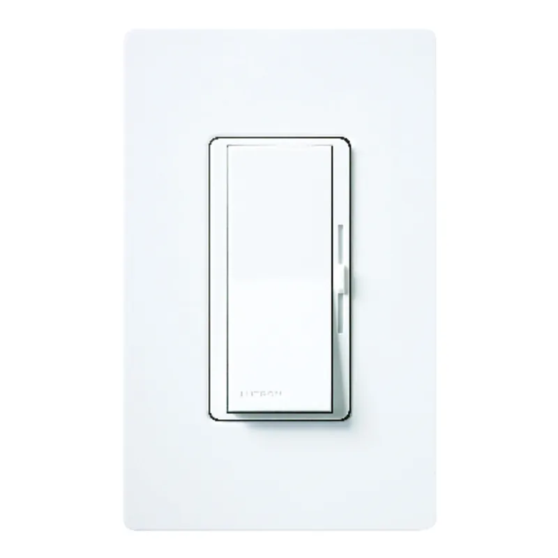 Lutron Diva 1.5 Amps Single Pole Rocker Fan Control White 1 Pk