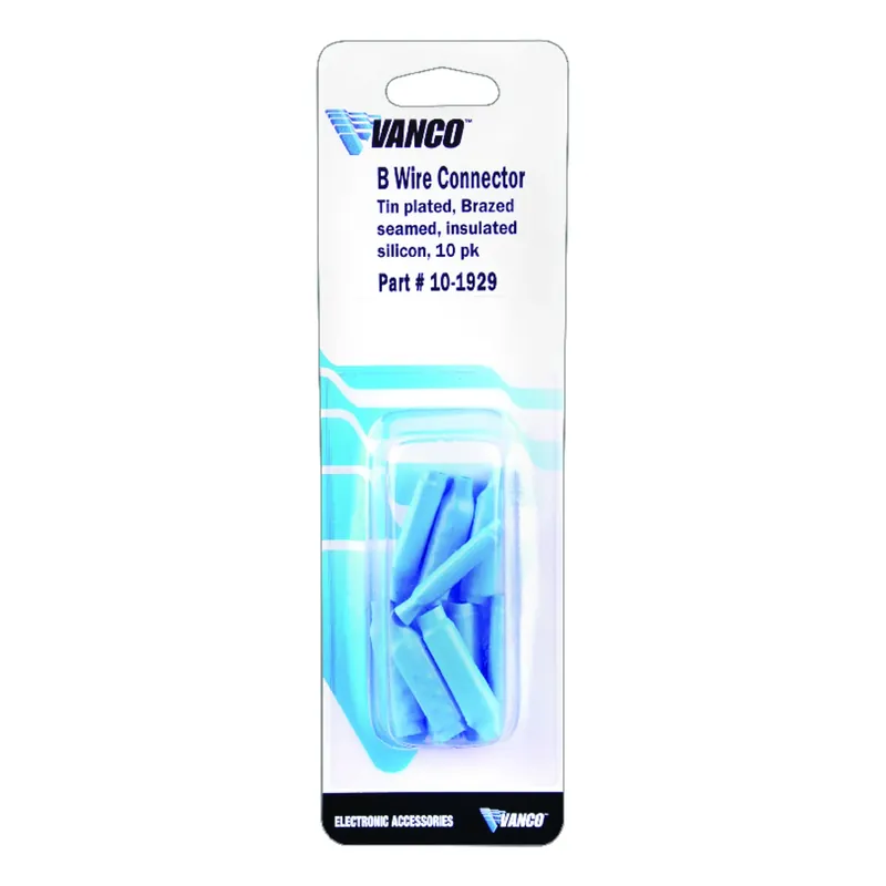 Vanco 19-20 AWG Insulated Wire Connectors Blue 10 Pk