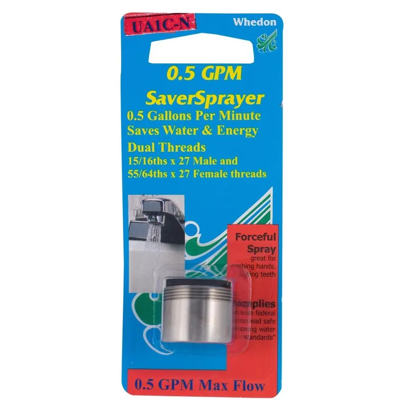 Whedon Saversprayer Dual Thread Brushed Nickel Faucet Aerator 15/16 In. X 55/64 In.
