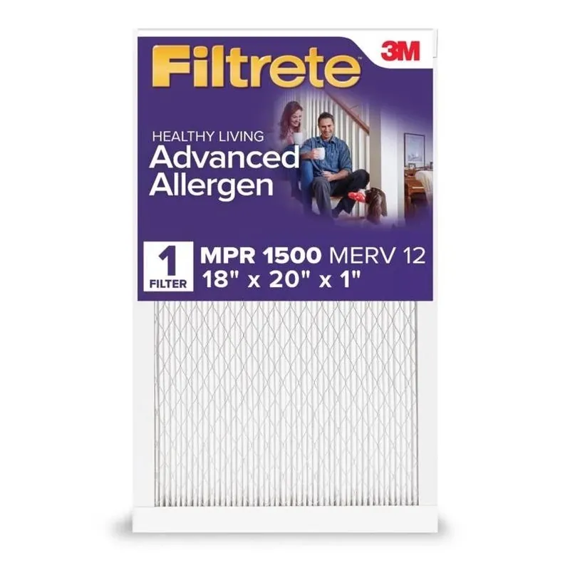 Filtrete Advanced Allergen 1500 MPR 18×20×1 Polypropylene Pleated Air Filter – 1 Pack