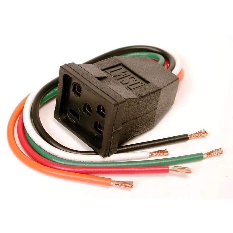 10 In. Evaporative Cooler Motor Pigtail Receptacle Model 7584 For 1 Or 2 Speed