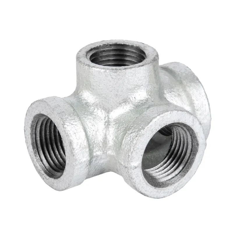 Stz Industries 1/2 In. Fip Galvanized Malleable Iron Side Out Tee Fitting