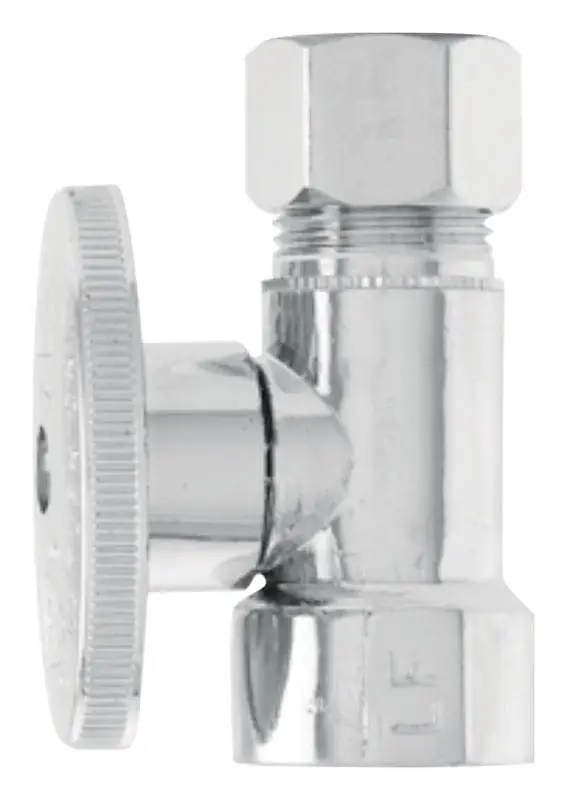 1/2 In. Fip X 1/2 In. Brass Shut-off Valve - Lead-free Chrome Plated