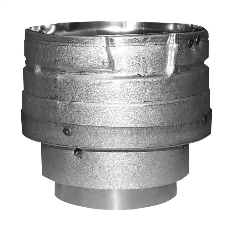 Steel Appliance Pipe Adapter For 4" Pellet Vent Stoves Model 3pvl-x4adr