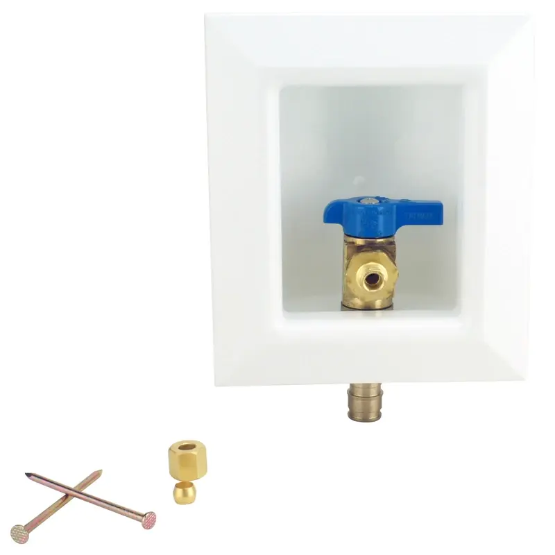 1/2 In. Brass Pex-a Barb Ice Maker Outlet Box Epxboxim