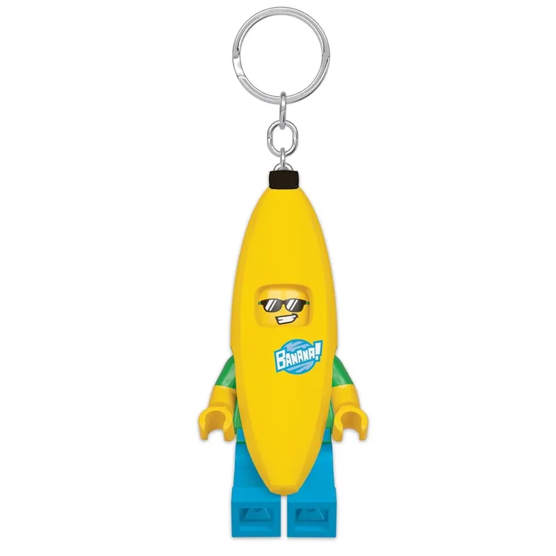 Lego Classic Banana Guy Keychain Light With Led Feet