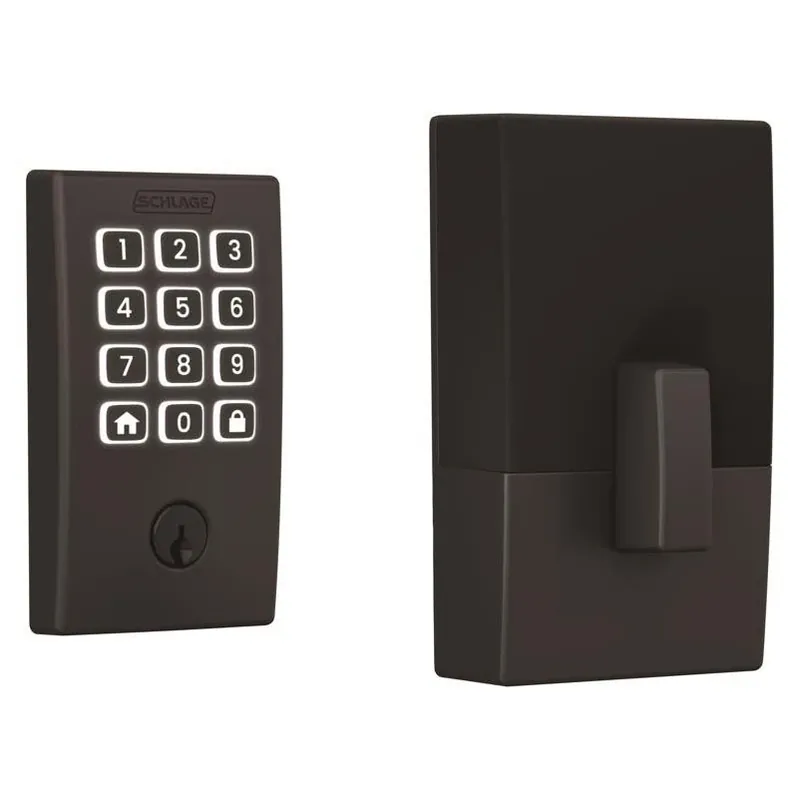 Schlage Arrive Matte Black Wi‑Fi Smart Deadbolt With Century Trim – Steel Security