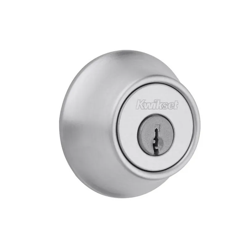 Kwikset Satin Chrome Single Cylinder Deadbolt