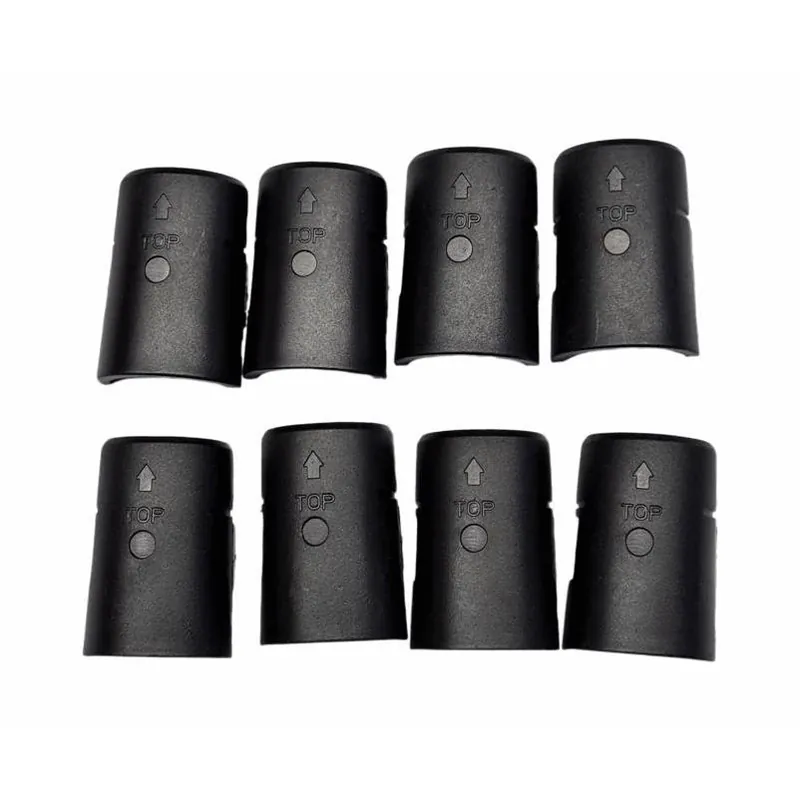 ATC Black Plastic Replacement Shelf Sleeves – 4 Pack, 2" H X 1" W X 1" D