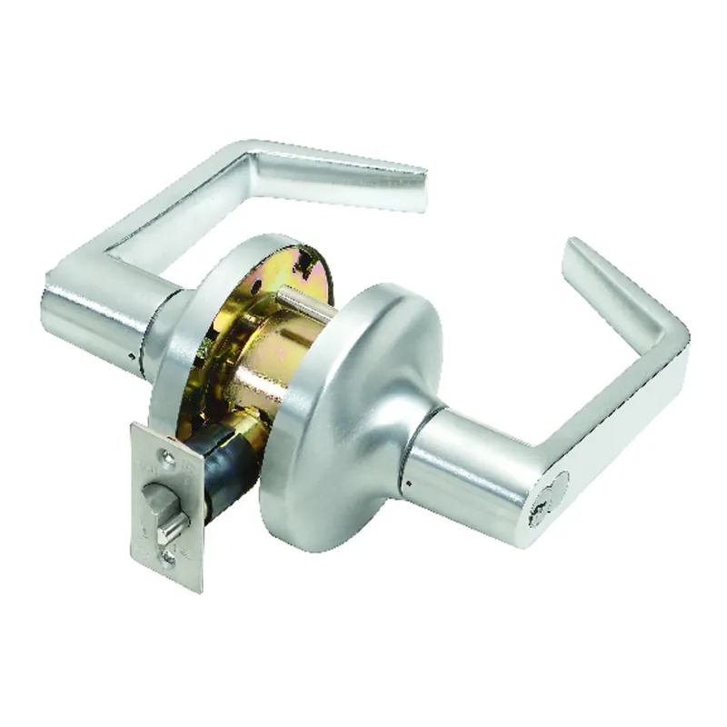 Tell Cortland Satin Chrome Entry Lockset 2 In. Ansi Grade 2 Heavy Duty