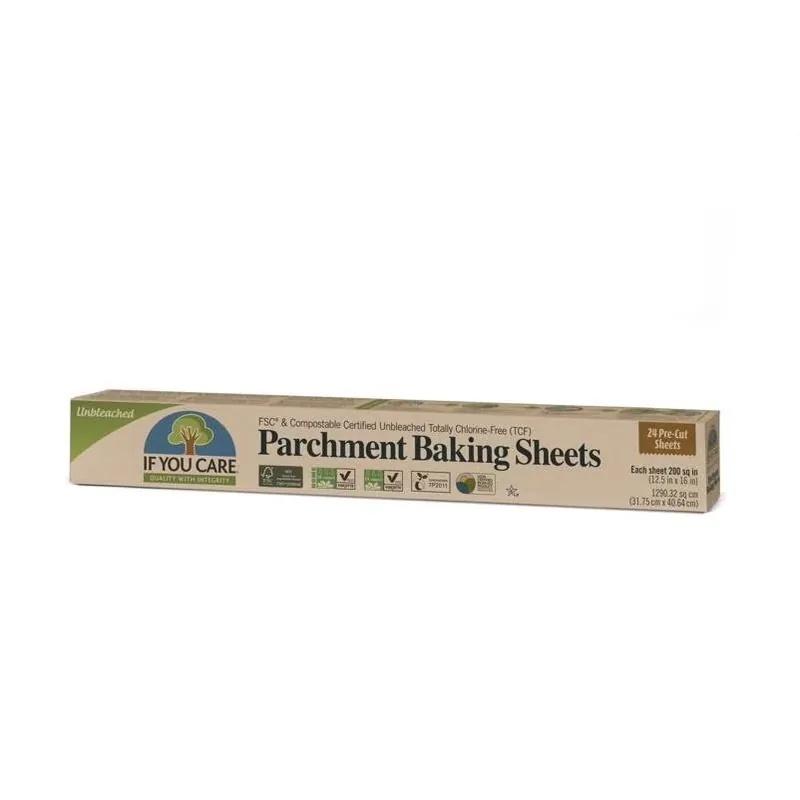 If You Care Brown Parchment Baking Sheets – 36‑Piece Heat‑Resistant Non‑Stick Liner