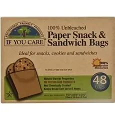 If You Care Brown Paper Snack And Sandwich Bag