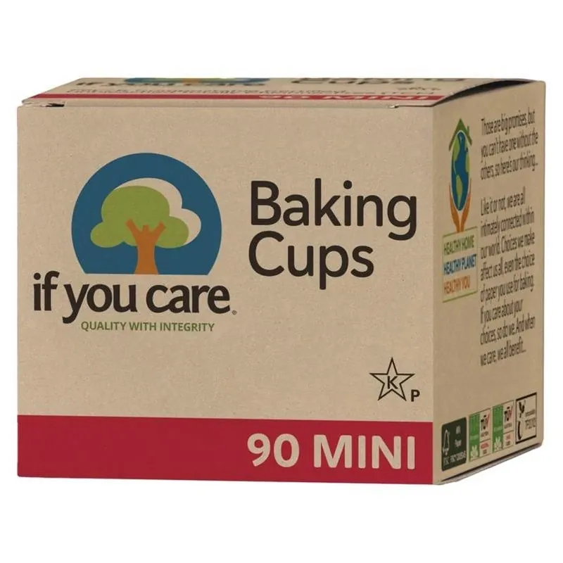 If You Care Eco Brown Mini Baking Cups – 90 Disposable Liners