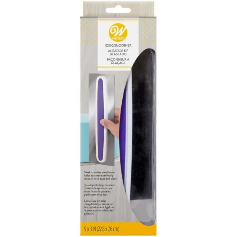 Wilton 3" X 9" Stainless Steel Icing Comb – Professional Cake Decorating Tool