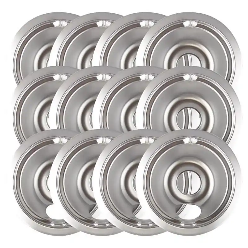6‑Inch Chrome Steel Drip Bowl – Pack Of 12 – Range Kleen