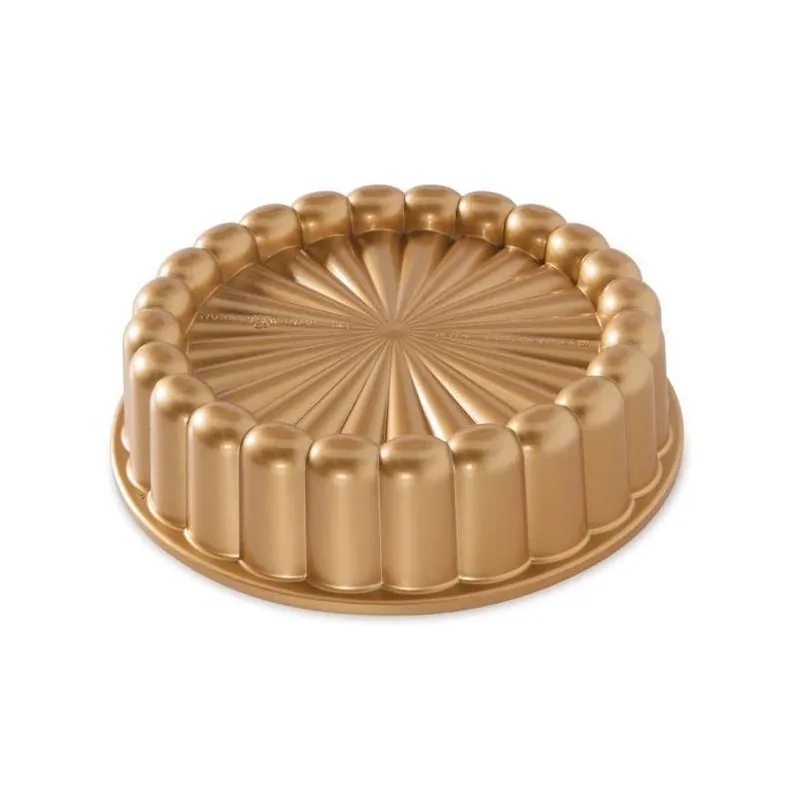 Nordic Ware Pink 8‑inch Cast Aluminum Charlotte Cake Pan – Nonstick, 6‑Serving