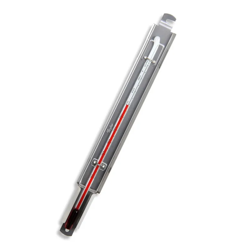 Taylor Tube Thermometer Metal 9.75 In. - Model 5499j - 10 To 100 Degrees F
