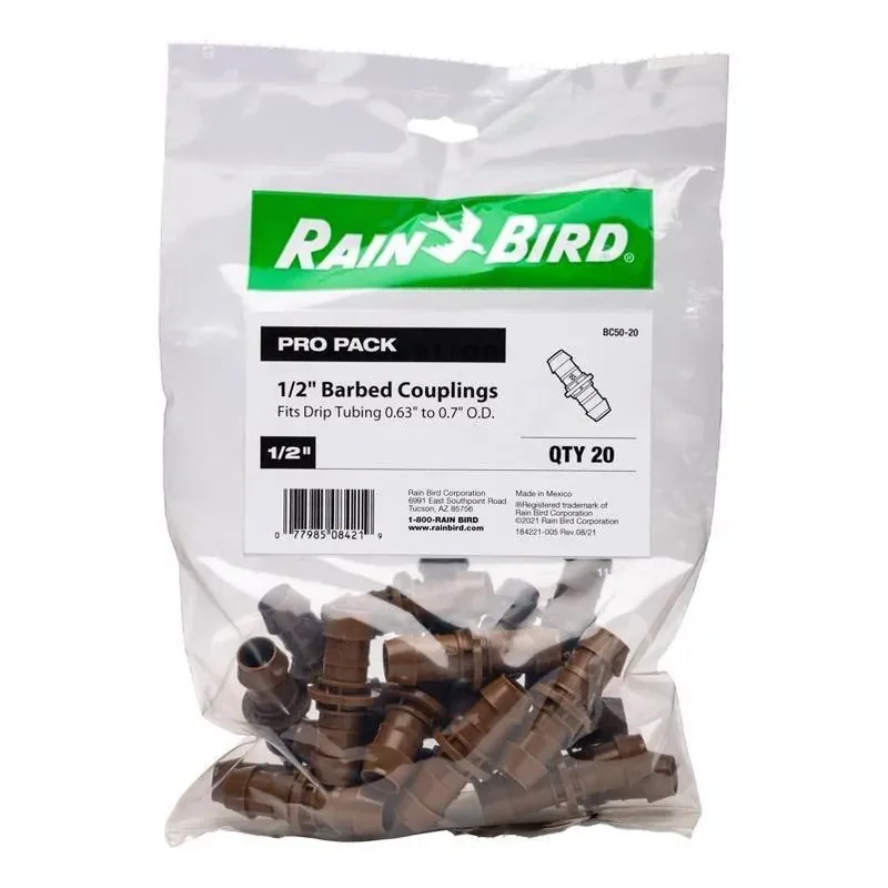 Barbed 1/2‑in Drip Irrigation Connector By Rain Bird – Pack Of 1