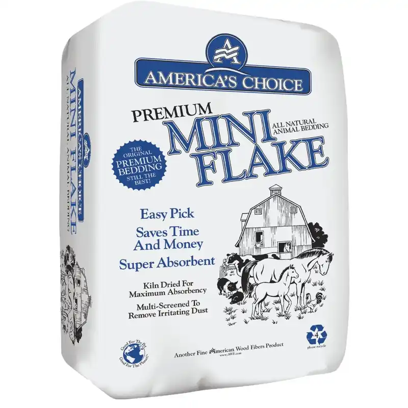 Mini Flake Equine Animal Bedding, 2.5 Cu. Ft. Bale