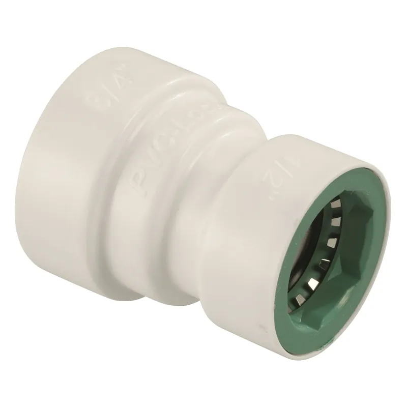 Underground Sprinkler Reducer Coupling, 3/4-In. X 1/2-In. PVC Lock